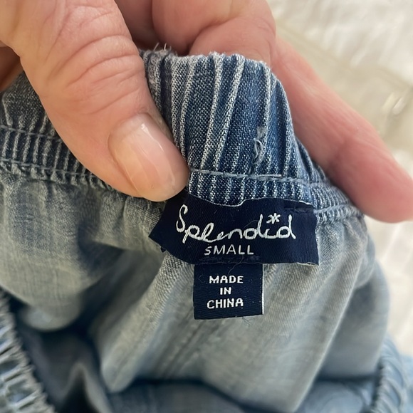 SPLENDID ANGIE INDIGO CHAMBRAY PANT - Picture 8 of 12